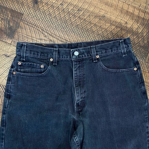 VINTAGE Levi 550 high rise black jeans - Picture 5 of 6